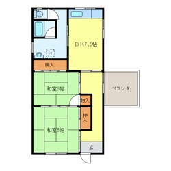 深見ビル（宝来町）の物件間取画像